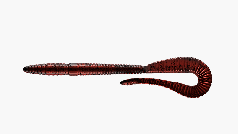 Libra Lures bass series sztuczna przyneta Bass Crazy Twist Tail Worm 022 COLA WITH BLACK PEPPER