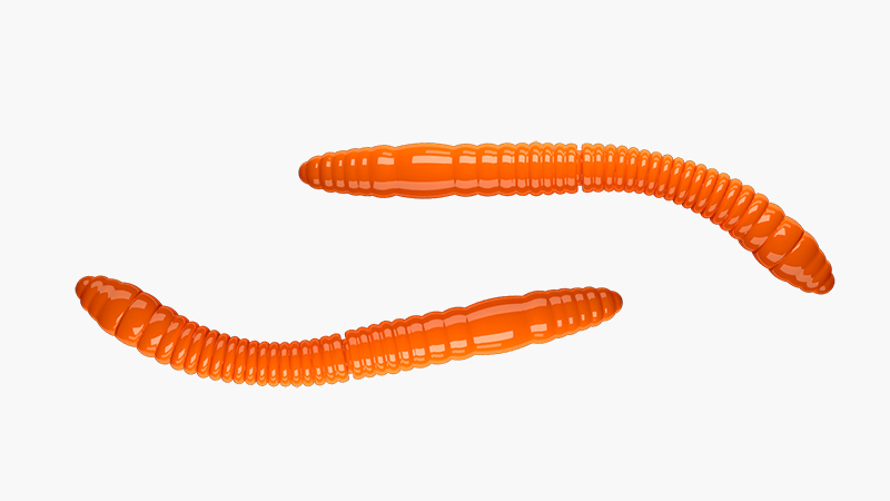 Libra Lures trout series sztuczna przyneta Fatty D'Worm Tournament 011 HOT ORANGE