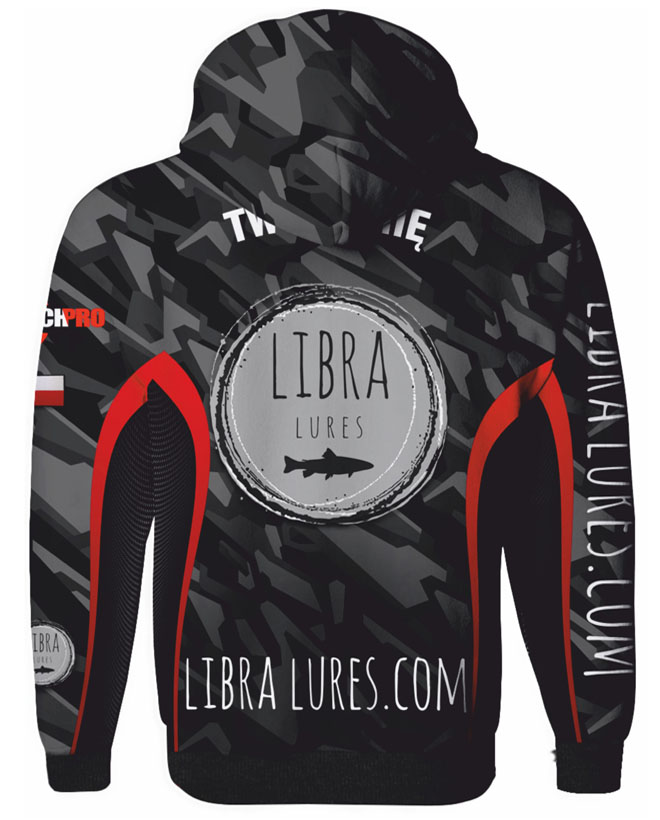 tyl Libra Lures bluza z kapturem tournament version informacyjny