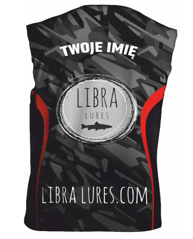 tyl Libra Lures zawodniczy bezrekawnik tournament version informacyjny